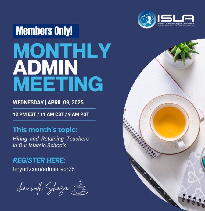 ISLA April Admin Meeting